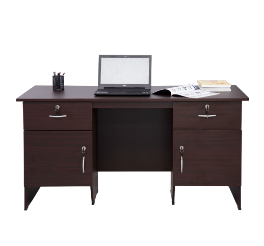 WRITING TABLE WITH SIDE CUPBOARD