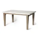 6 SEATER PLASTIC DINING TABLE