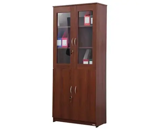 OFFICE CUPBOARD | 2 GLASS DOOR | 2 MELAMINE DOOR
