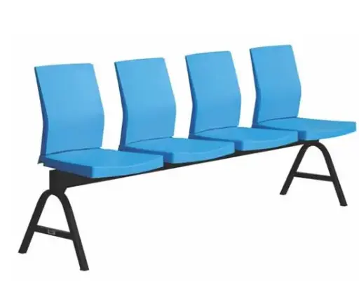 LOBBY SEATERS PLASTIC CHAIR | SHELL 4 SEATER